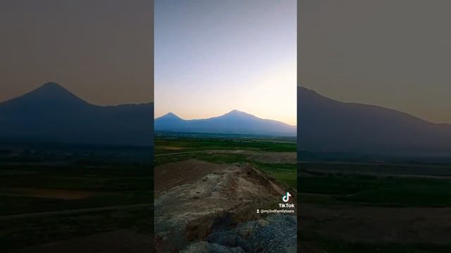 Монастырь Хор Вирап- гора Арарат- и прекрасный закат? Khor Virap monastery- mount Ararat- sunset ?