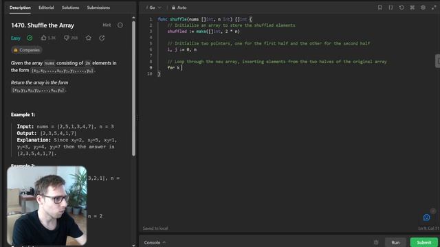Shuffle Like a Pro! ? | Master LeetCode 1470. Shuffle the Array Problem in Go смотреть онлайн