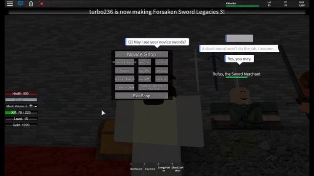 ROBLOX: The Forsaken Sword Legacies RPG - turbo236 - Gameplay nr.0516 смотреть онлайн