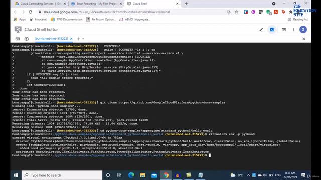 Demo of Google Cloud Error Reporting Tutorial 23 Google Cloud Platform (GCP)