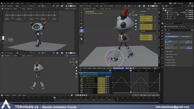 Walk Cycle Robot