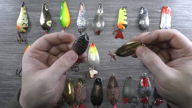 Большой обзор КОЛЕБЛЮЩИХСЯ БЮДЖЕТНЫХ блесен-колебалок! Часть ВТОРАЯ