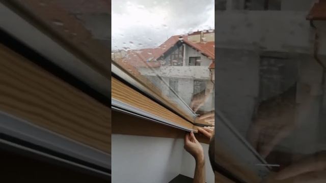 Velux. Установка шторы на мансардные окна