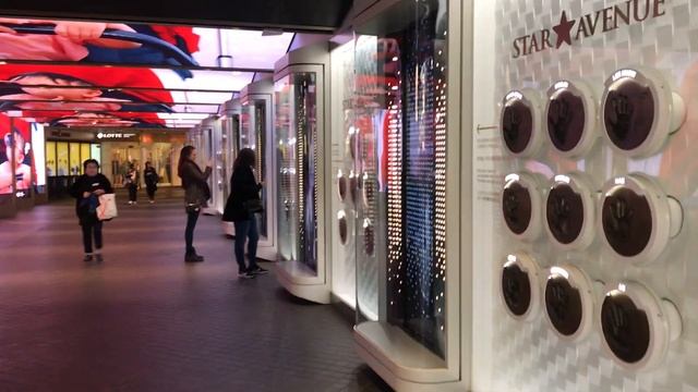 The Star Avenue entrance to Lotte's department store and duty free store смотреть онлайн