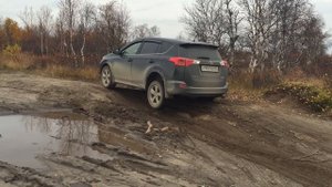 Toyota  RAV4 диагональное вывешивание