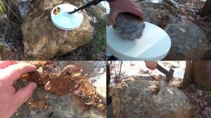Нашёл жильное золото - часть 2, проверка кварца металлоискателем по золоту