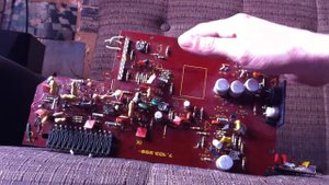 Добиваем серебро содержащие детали на платах VEF 216