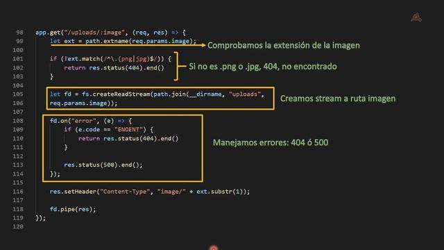 Crear Microservicios con Node.js. Descarga de Archivos.