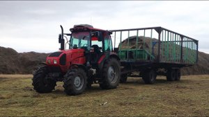 МТЗ 1523. ПТС 12. Развоз сена по домам! (Сезон 2020)