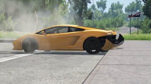 Тачки против гигантского лежачего полицейского - BeamNG Drive