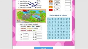 ✺ Liveworksheets Tests ✺ Тесты на Liveworksheets ✺ Go Getter 1, Unit 0 Colours, numbers
