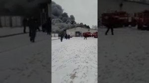 Пожар на кролик-ферме. Смоленская обл. Гагаринский р-он село Токарево