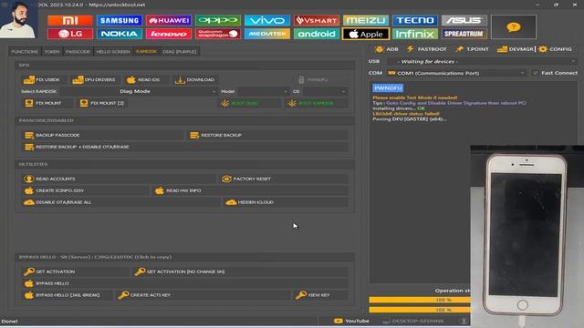 iPhone 7 Plus iOS 15 Latest Version iCloud Bypass Unlock Tool смотреть онлайн