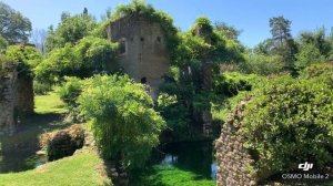 Сад Нимфа в Италии,  Giardini di Ninfa Italia. Самый красивый старый сад в Италии около Рима.
