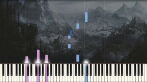 Secunda - The Elder Scrolls V: Skyrim Synthesia Piano Cover | Sheet Music