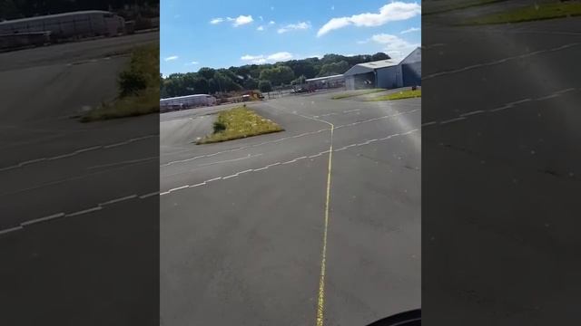 Landing at Northumbria Helicopters, Newcastle Airport.