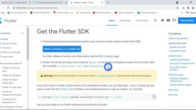 Flutter Tutorial | 1 Flutter Installation On Windows | Flutter Install kaise kare | Hindi смотреть онлайн