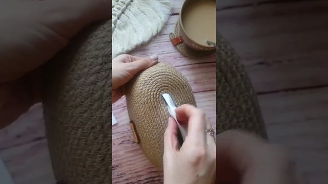 как сложить салфетки в салфетницу, салфетница из джута? @ecomihome инста #ручнаяработа #экодекор смотреть онлайн