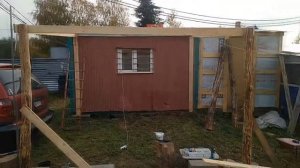 Строю навес для техники своими руками часть первая