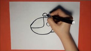 Как нарисовать Вертолет, урок рисования для малышей كيف ترسم طائرة هليكوبتر ، ترسم دروسا للأطفال