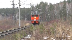 2ТЭ116-1414Б возвращается в Егоршино после разворота на треугольнике