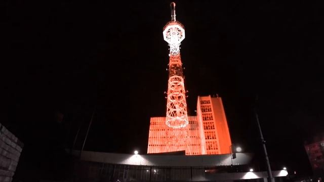 Подсвеченная Башня ОАО Уралсвязьинформ Пермь 2018 смотреть онлайн