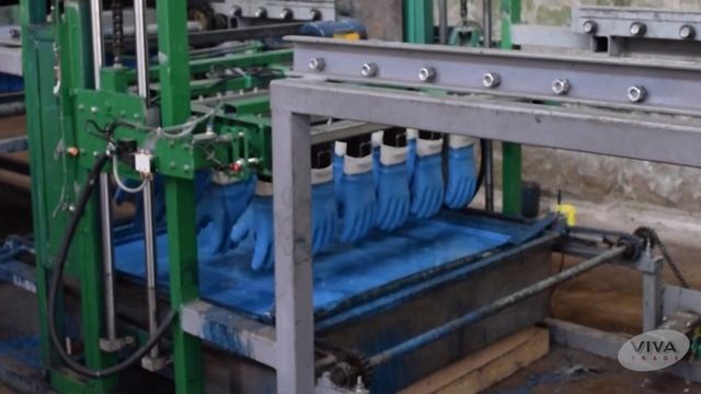 Виробництво рукавичок з нітриловим покриттям. Производство перчаток с нитриловым покрытием.