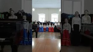 Репетиция казачьего хора "Тополек" "Если хочешь быть военным"