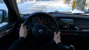 BMW X5 35d E70 2011 286HP | POV 4K | TEST DRIVE | MOUNTAIN VIEWS | SNOWY ROADS