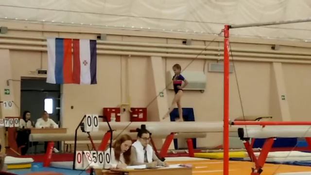 Спортивная гимнастика. Соревнования снаряд-бревно. смотреть онлайн