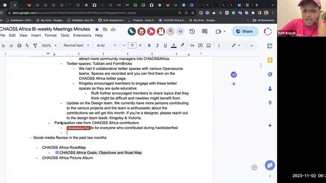 CHAOSS Africa Community Meeting, November 2, 2023 смотреть онлайн