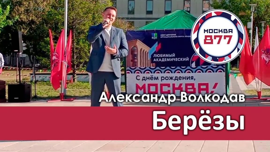 "Берёзы" Александр Волкодав - День города Москвы - парк Академический, Москва 7.09.24 #праздник