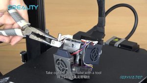 Service tutorial Ender 3 S1 cleaning the hotend throat