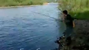 Рыболовы на реке Барабашевка