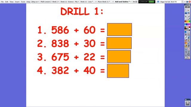 Addition and Subtraction 3 digits by 10s смотреть онлайн