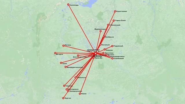 Карта Сургут