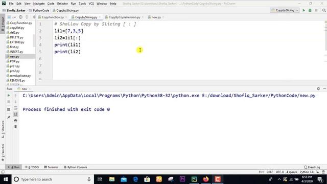 python shallow copy in list (list-7(2nd))