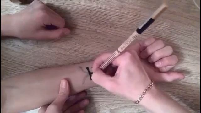 Как сделать временную татуировку. смотреть онлайн