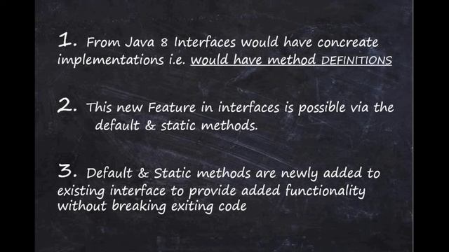 Interface   Default & Static Methods