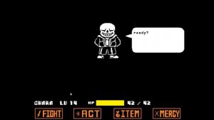 undertale sans first attack no hit