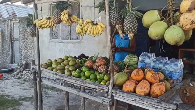 Падже пляж, Занзибар. Pajebeach, Zanzibar. Обзор пляжам деревни Падже.
