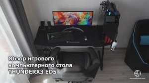 Обзор стола ThunderX3 ED5 с ковриком на всю поверхность