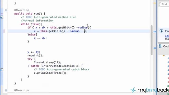 Learn Java 2.5- Game Applet- Wall collisions смотреть онлайн