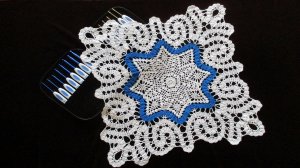 КВАДРАТНАЯ САЛФЕТКА С КАЙМОЙ БРЮГГСКИМ КРУЖЕВОМ. ЧАСТЬ 3