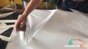 Оклейка объемной буквы пленкой Оракал