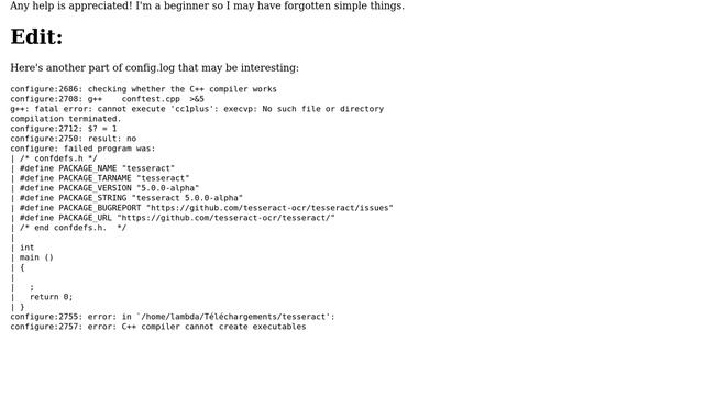 Unix & Linux: "C++ compiler cannot create executables" when trying to make смотреть онлайн