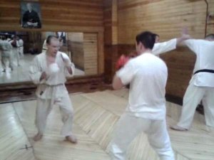 Тренировка по каратэ, кумитэ
