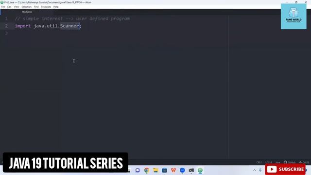 #9 - Java 19 Series | System Defined and user Defined Program  @FAMEWORLDEDUCATIONALHUB