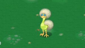 Как поёт "дендиптица" на всех островах. My singing monsters.