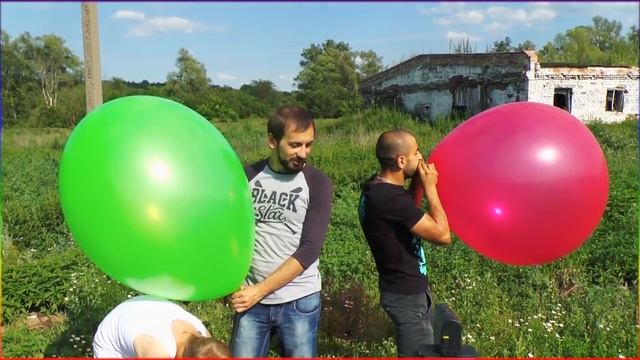МЕГА ОГРОМНЫЙ ШАР ЧЕЛЛЕНДЖ - СИЛА ЛЕГКИХ ? Giant Balloon Show 6ft Giant Water Balloons ? смотреть онлайн